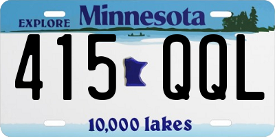MN license plate 415QQL