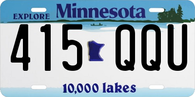 MN license plate 415QQU