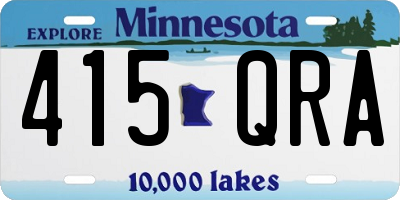 MN license plate 415QRA