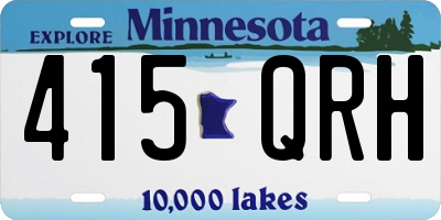 MN license plate 415QRH