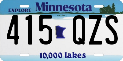 MN license plate 415QZS
