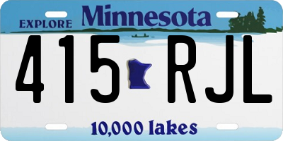 MN license plate 415RJL