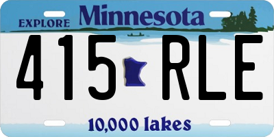 MN license plate 415RLE