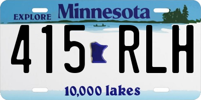 MN license plate 415RLH