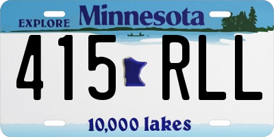 MN license plate 415RLL