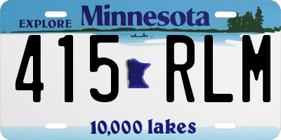 MN license plate 415RLM