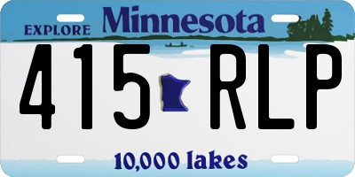MN license plate 415RLP