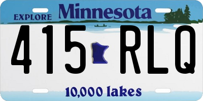 MN license plate 415RLQ
