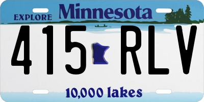 MN license plate 415RLV