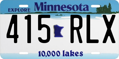 MN license plate 415RLX