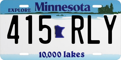 MN license plate 415RLY