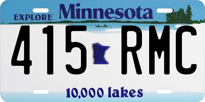 MN license plate 415RMC
