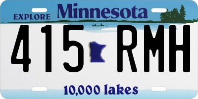 MN license plate 415RMH