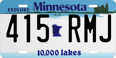 MN license plate 415RMJ
