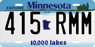 MN license plate 415RMM
