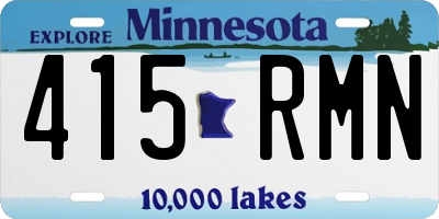 MN license plate 415RMN