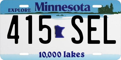 MN license plate 415SEL