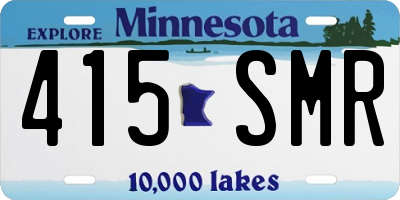 MN license plate 415SMR