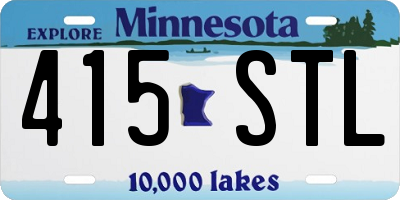 MN license plate 415STL