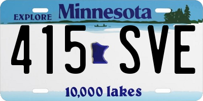MN license plate 415SVE