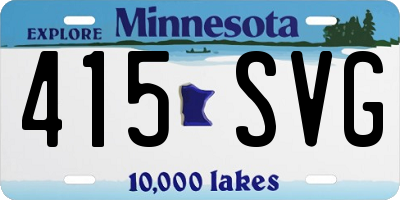 MN license plate 415SVG