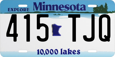MN license plate 415TJQ