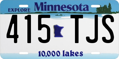 MN license plate 415TJS