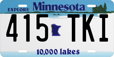 MN license plate 415TKI