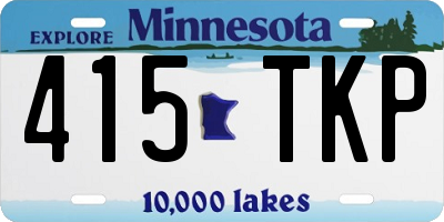 MN license plate 415TKP
