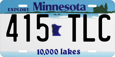 MN license plate 415TLC