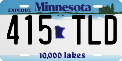 MN license plate 415TLD
