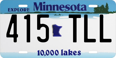 MN license plate 415TLL