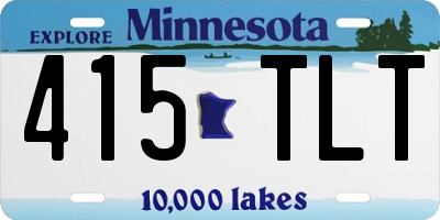 MN license plate 415TLT