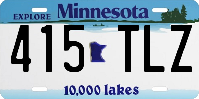 MN license plate 415TLZ