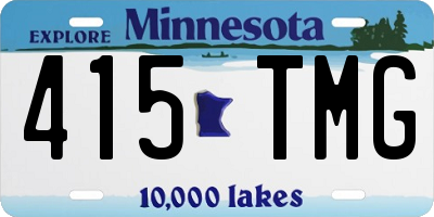MN license plate 415TMG