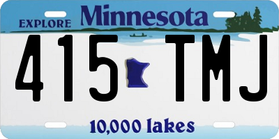 MN license plate 415TMJ