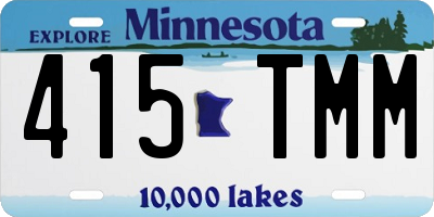 MN license plate 415TMM