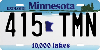 MN license plate 415TMN