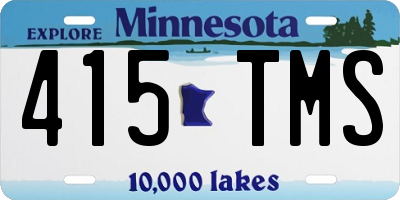 MN license plate 415TMS