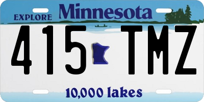 MN license plate 415TMZ