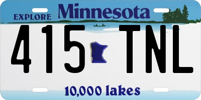 MN license plate 415TNL