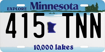 MN license plate 415TNN