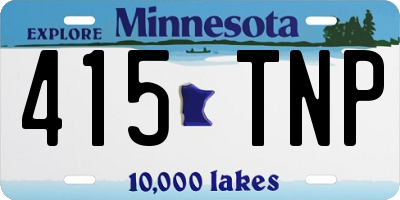 MN license plate 415TNP