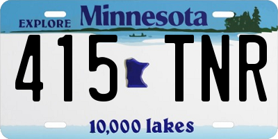 MN license plate 415TNR