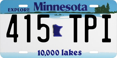 MN license plate 415TPI