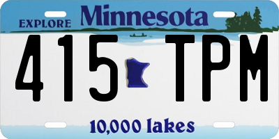 MN license plate 415TPM