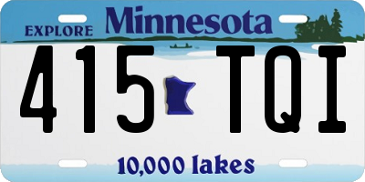 MN license plate 415TQI