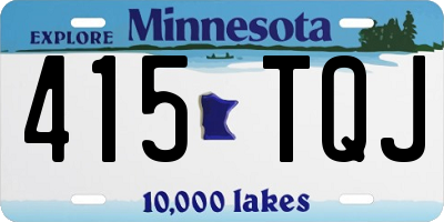 MN license plate 415TQJ