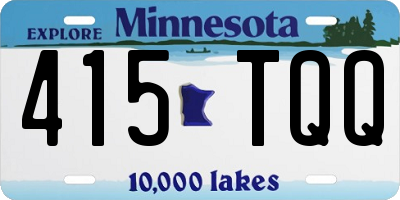 MN license plate 415TQQ