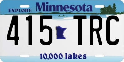MN license plate 415TRC
